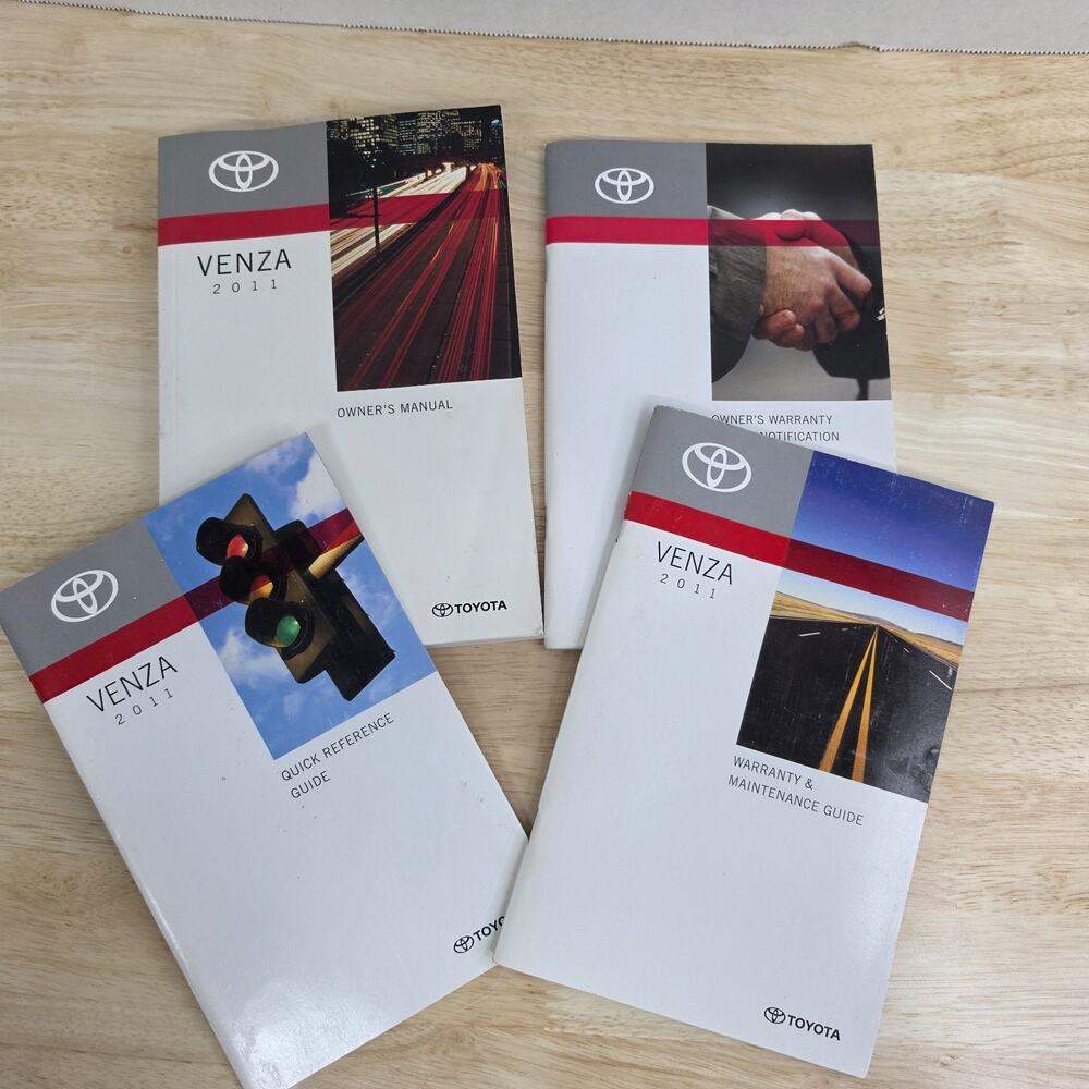 2011 Toyota Venza Owner's Manual Set OEM User Guide Warranty Maintenance Referen